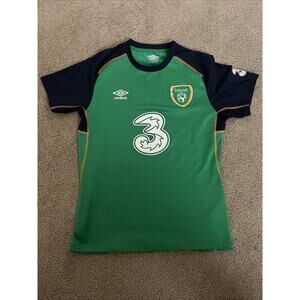 2012 UMBRO World Cup Ireland Futbol Soccer Football Shirt Jersey Green, Sz M
